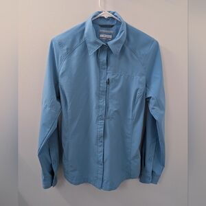 Columbia Women's Silver Ridge Omni Shade Button Down Long sleeve Shirt Medium